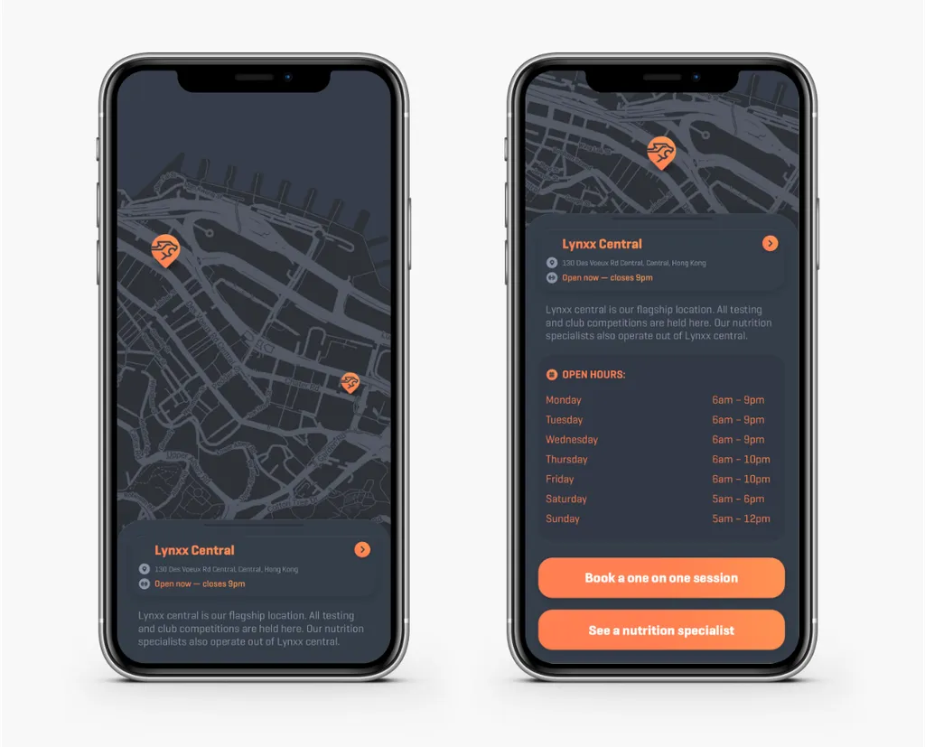 Lynxx app design